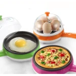 Mini aparat electric cu fierbator 2in1 pentru oua ROZ