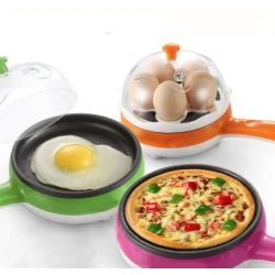 Mini aparat electric cu fierbator 2in1 pentru oua ROZ