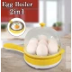 Mini aparat electric cu fierbator 2in1 pentru oua ROZ