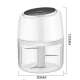 Mini Blender electric, 3 cutite, incarcare USB, tocator pentru legume 250 ML