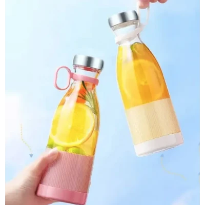 Mini blender portabil smoothie si shake incarcare usb 6 lame otel Inoxidabil 380 ml