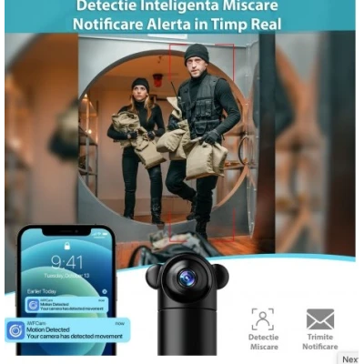 Mini Camera supraveghere Andowl Q SX82 4K Wifi rotativa