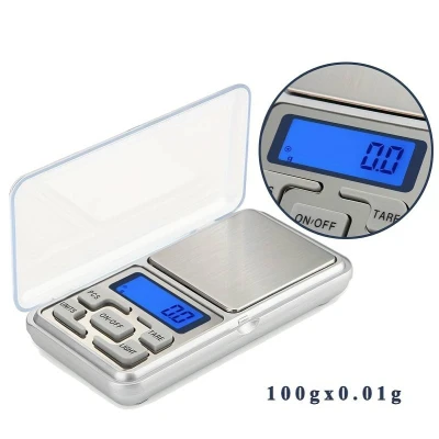 Mini cantar electronic pentru bijuterii 200g/0.01g Argintiu