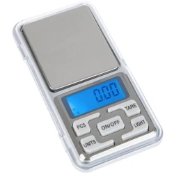 Mini cantar electronic pentru bijuterii 500g/0.1g Argintiu