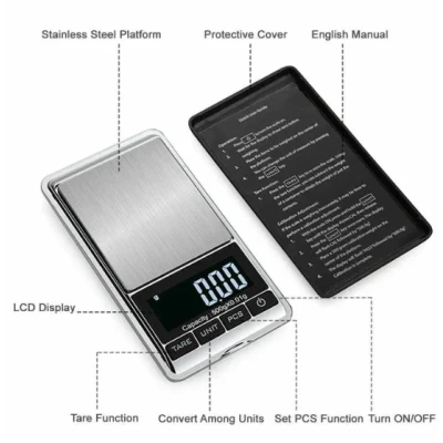 Mini Cantar pentru Bijuterii 0.01-500g Model Q D101