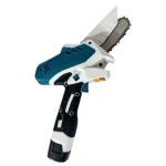 Mini Fierastrau cu lant si lama 4'' Craft tec 2 acumulatori 48w ALBASTRU MX678