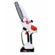 UB Mini fierastrau Edon MX294 Profesional 2 acumulatori 42 V 8Ah rezervor ulei sistem ungere lant lama 20 cm NEGRU CU PORTOCALIU