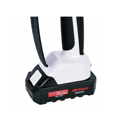 UB Mini fierastrau Edon MX294 Profesional 2 acumulatori 42 V 8Ah rezervor ulei sistem ungere lant lama 20 cm NEGRU CU PORTOCALIU