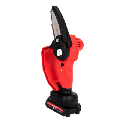 Mini Fierastrau lant 4'' CRAFT TEC 2 acumulatori 48W ROSU MX566