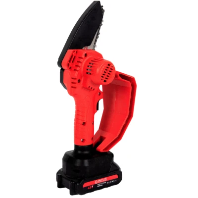 Mini Fierastrau lant 4'' CRAFT TEC 2 acumulatori 48W ROSU MX566