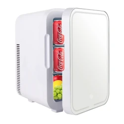Mini frigider dubla functie de incalzire/racire portabil 10L alb 12V/ 220V