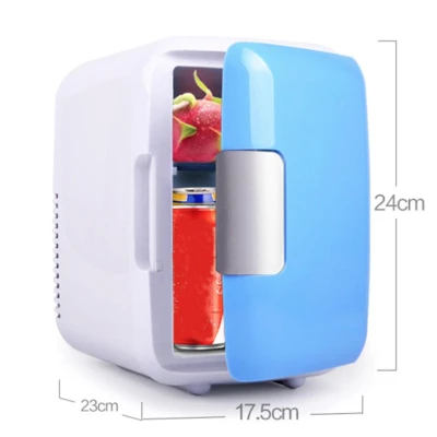 Mini Frigider Turistic Portabil cu Functie de Racire si Incalzire 12V Alb