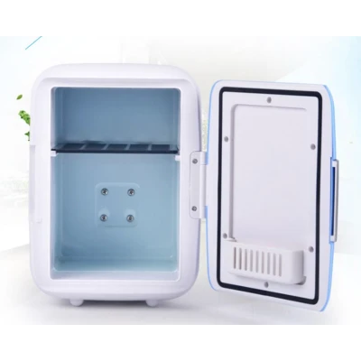 Mini Frigider Turistic Portabil cu Functie de Racire si Incalzire 12V Alb