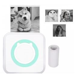 Mini imprimanta termica portabila pentru telefon 1 rola inclusa