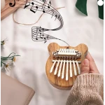 Mini Kalimba cu 8 Clape si Urechiuse portabil ideal pentru incepatori si copii