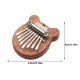 Mini Kalimba cu 8 Clape si Urechiuse portabil ideal pentru incepatori si copii