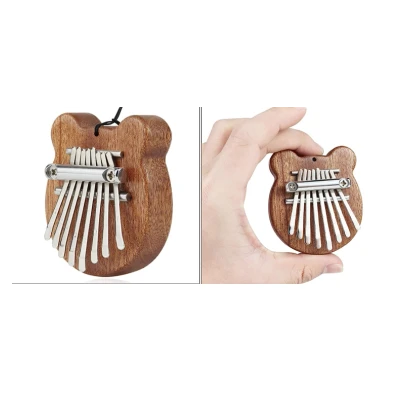 Mini Kalimba cu 8 Clape si Urechiuse portabil ideal pentru incepatori si copii