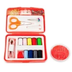 Mini kit de cusut 112 accesorii incluse, portabil 12x8 cm