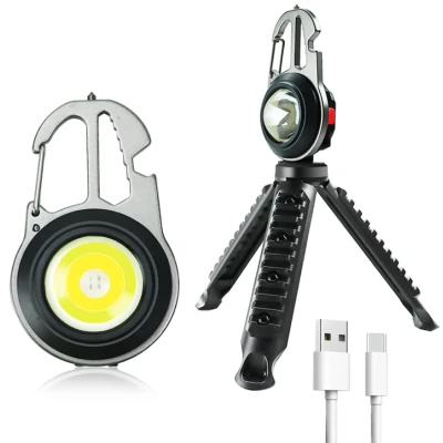 Mini lanterna camping 7 moduri de iluminare Led functie desfacator sticle cu Usb  W5137