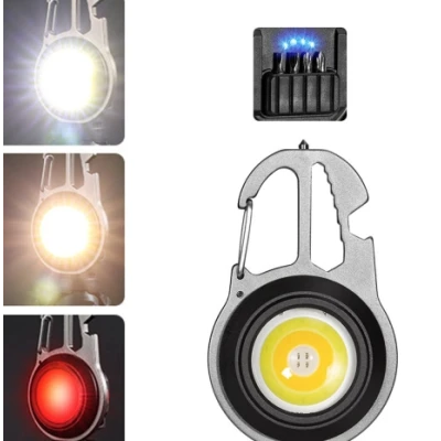 Mini lanterna camping 7 moduri de iluminare Led functie desfacator sticle cu Usb  W5137