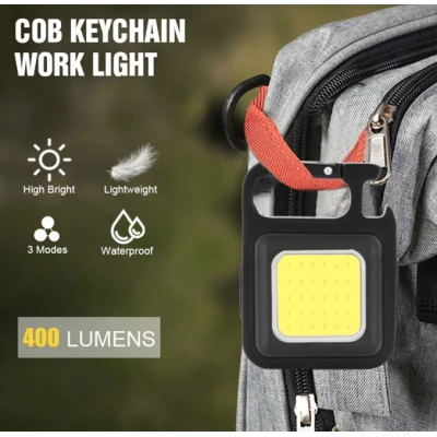 Mini lanterna cu desfacator de bere 3 moduri iluminare Negru