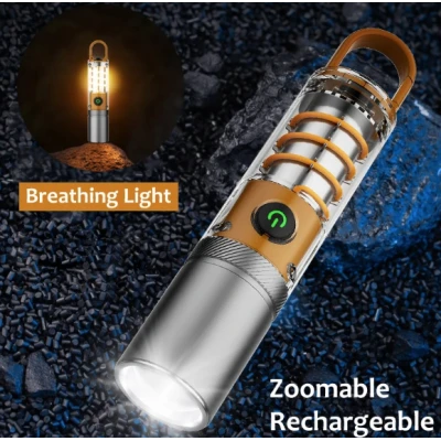 Mini lanterna de mana 808 PRO cu 4 moduri de iluminare