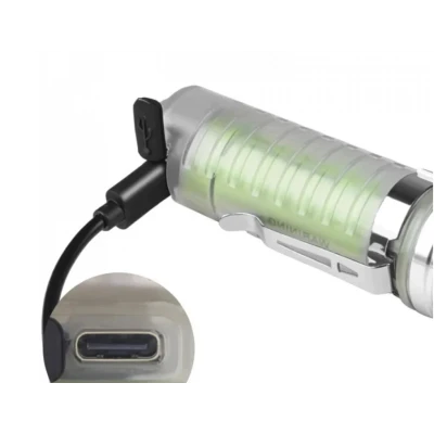 Mini lanterna de mana BL 520D COB + XPE magnetica lupa tip C