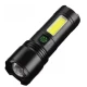 Mini lanterna de mana puternica BL C30C TG cu LED COB lateral