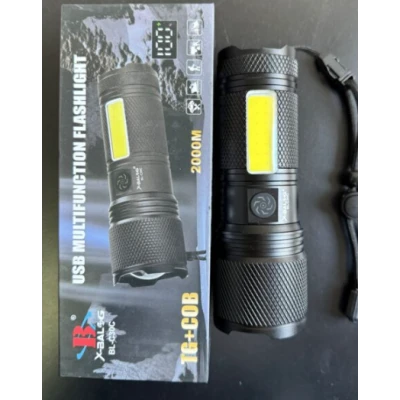 Mini lanterna de mana puternica BL C30C TG cu LED COB lateral