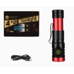 Mini Lanterna puternica de mana BL402x extensibila cu 4 LED si 3000 lumeni