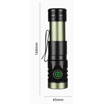 Mini Lanterna puternica de mana BL402x extensibila cu 4 LED si 3000 lumeni
