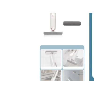 Mini Mop Portabil Pentru Diferite Suprafete Si Geamuri cu Sistem Autostoarcere OFF