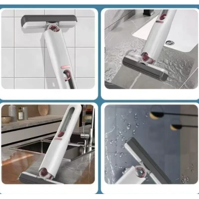Mini Mop Portabil Pentru Diferite Suprafete Si Geamuri cu Sistem Autostoarcere OFF