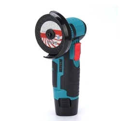 Mini polizor flex unghiular portabil cu 2 acumulatori 6 discuri 12V 76MM
