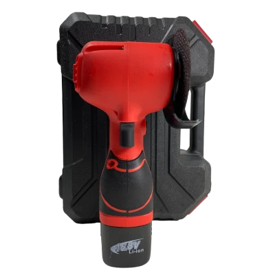 Mini polizor unghiular ROSU 12V cu acumulator litiu 2000mAh