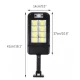 Mini proiector solar LED COB HS 8013C cu senzor de miscare