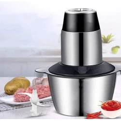 Mini robot tocator de bucatarie capacitate 2L putere 850 W cu 2 viteze material INOX