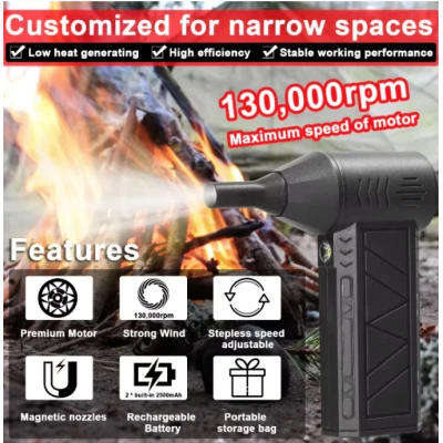 Mini Suflanta aer portabila Violent ZY7400 indicator baterie turbo fan 130000 RPM 4 trepte de putere
