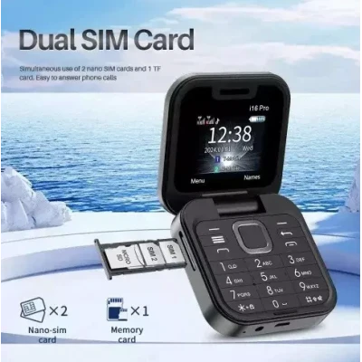 Mini telefon pliabil P9 PRO FM Afisaj mic
