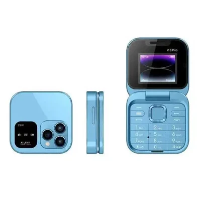Mini telefon pliabil P9 PRO FM Afisaj mic