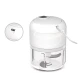 Mini tocator electric de bucatarie incarcare USB 250ml cu 3 lame Alb