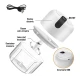 Mini tocator electric de bucatarie incarcare USB 250ml cu 3 lame Alb