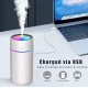 Mini umidificator portabil silentios cu 7 culori LED 320ml Alb
