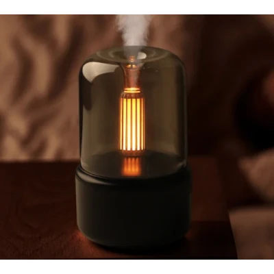 Mini umidificator si difuzor de arome 130 ml cu iluminare LED si USB Andowl Q JS112 