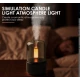 Mini umidificator si difuzor de arome 130 ml cu iluminare LED si USB Andowl Q JS112 