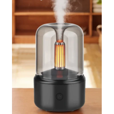 Mini umidificator si difuzor de arome 130 ml cu iluminare LED si USB Andowl Q JS112 
