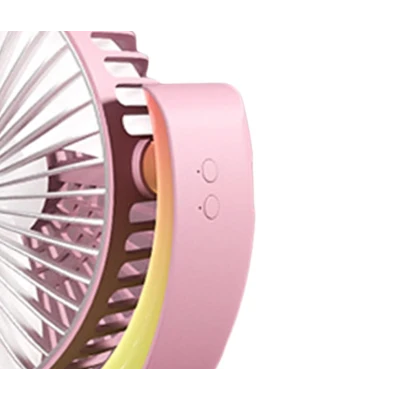 UB Mini ventilator de birou rotund cu LED RGB 