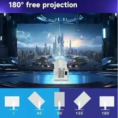 Mini Video Proiector LCD HD LED cu Difuzoare Incorporate PR80