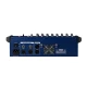 Mixer audio profesional cu amplificare putere 2x250 W 4 canale 16 efecte egalizator 5 benzi