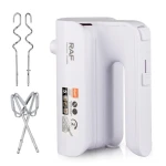 Mixer electric de mana 800W 3 trepte viteze si 2 accesorii pentru batut si framantat ALB